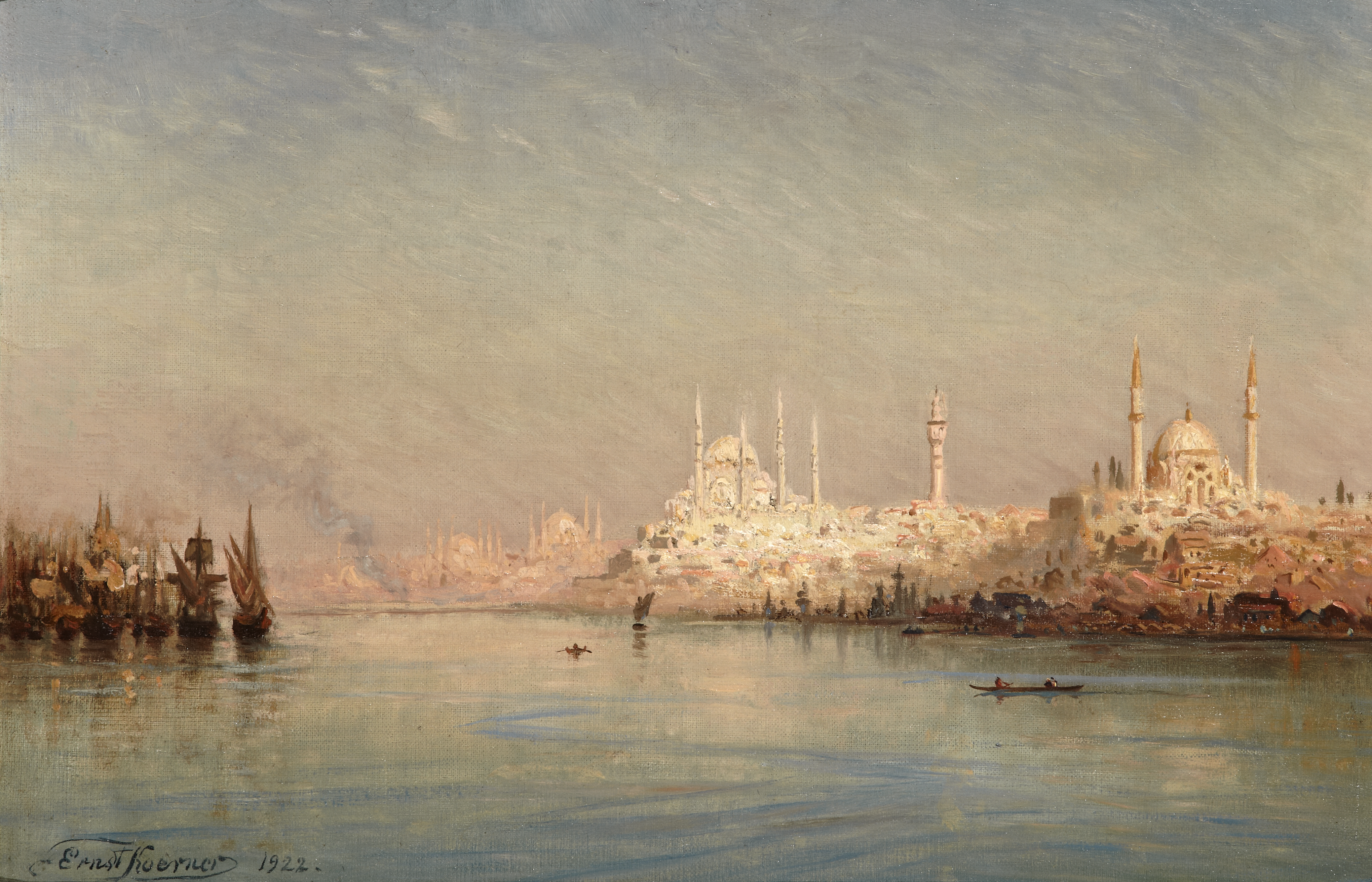 On the Golden Horn before the Sülemaniye Mosque, Constantinople